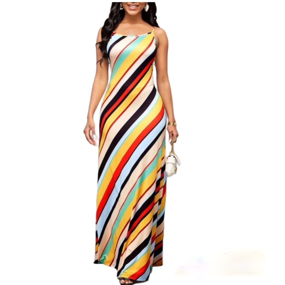 Striped Maxi Dress